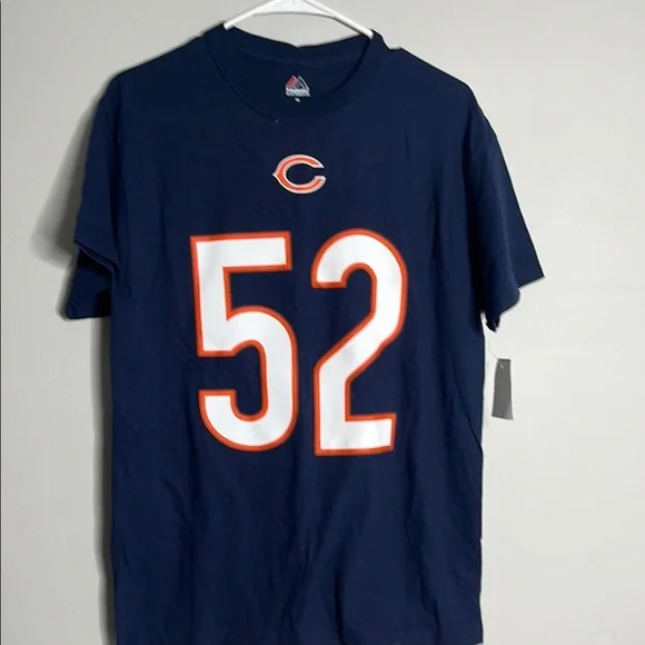 Blue Jersey Shirt with Team Logo Chicago Bears Khalil Mack - Picture 1 of 4